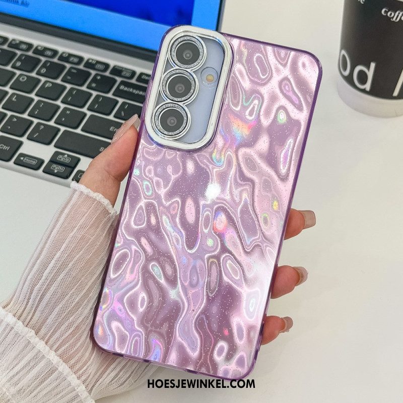 Hoesje Voor Samsung Galaxy S25 Plus 5g Variatie Met Metallic Effect En Lens Beschermer