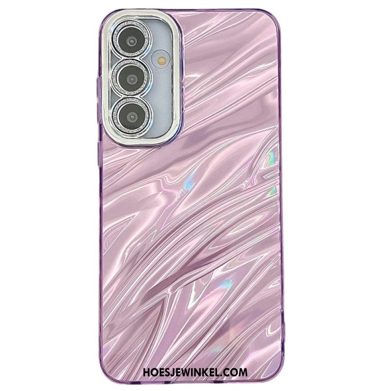 Hoesje Voor Samsung Galaxy S25 Plus 5g Variatie Met Metallic Effect En Lens Beschermer