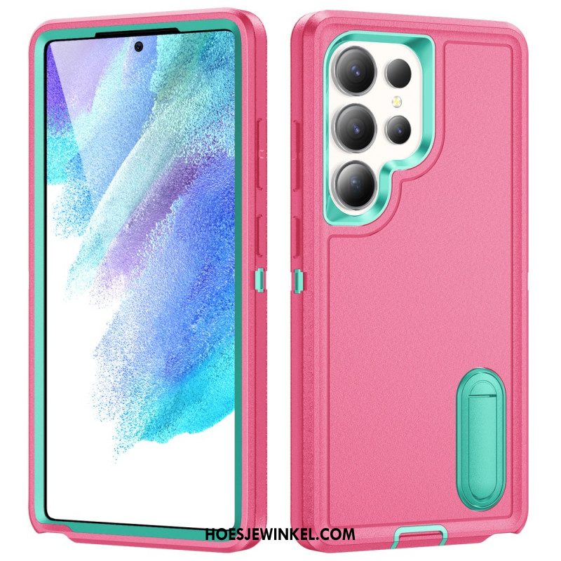 Hoesje Voor Samsung Galaxy S25 Ultra 5g 3-in-1 Bescherming Met Standaard