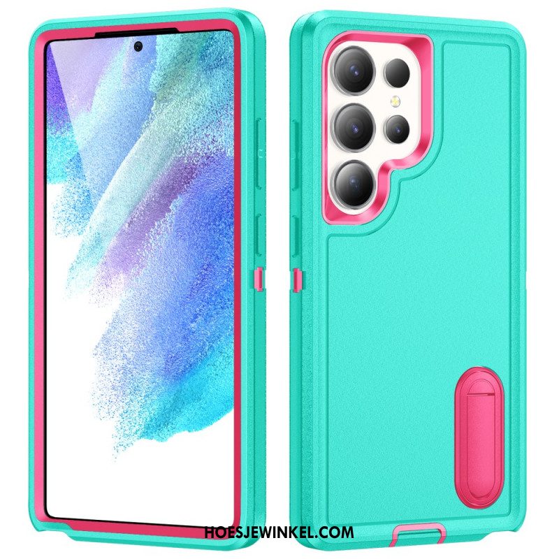 Hoesje Voor Samsung Galaxy S25 Ultra 5g 3-in-1 Bescherming Met Standaard