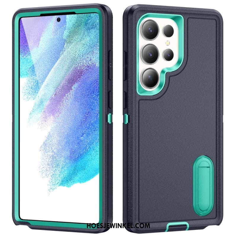 Hoesje Voor Samsung Galaxy S25 Ultra 5g 3-in-1 Bescherming Met Standaard