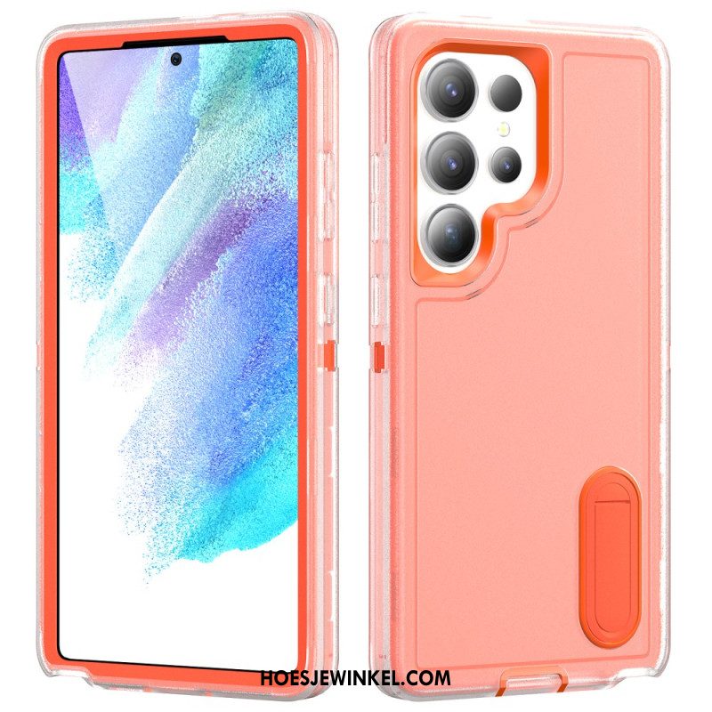 Hoesje Voor Samsung Galaxy S25 Ultra 5g 3-in-1 Bescherming Met Standaard