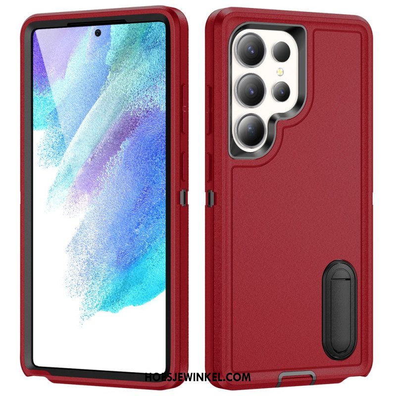 Hoesje Voor Samsung Galaxy S25 Ultra 5g 3-in-1 Bescherming Met Standaard