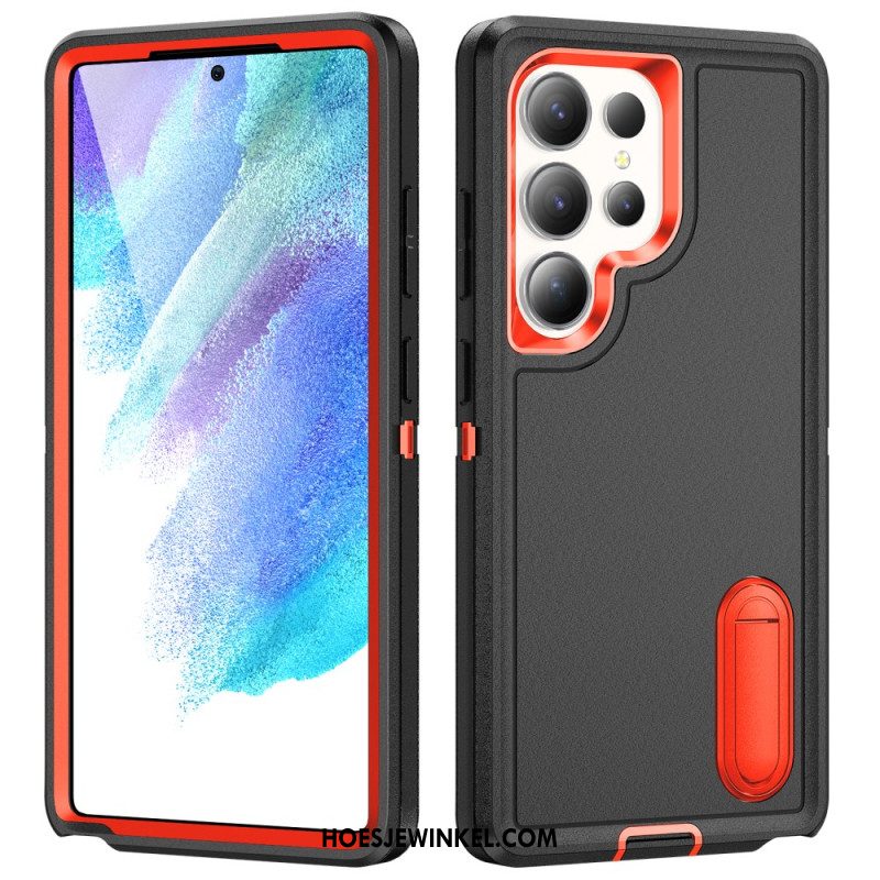 Hoesje Voor Samsung Galaxy S25 Ultra 5g 3-in-1 Bescherming Met Standaard