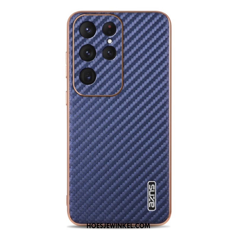 Hoesje Voor Samsung Galaxy S25 Ultra 5g Azns Koolstofvezel