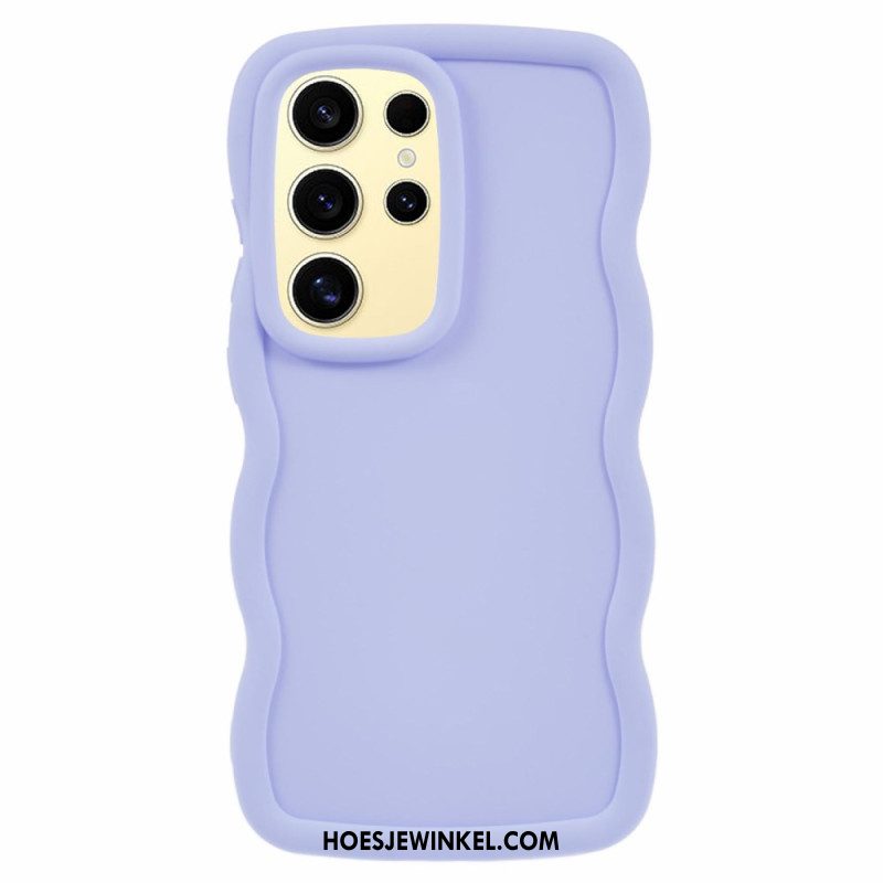 Hoesje Voor Samsung Galaxy S25 Ultra 5g Gegolfd Siliconen