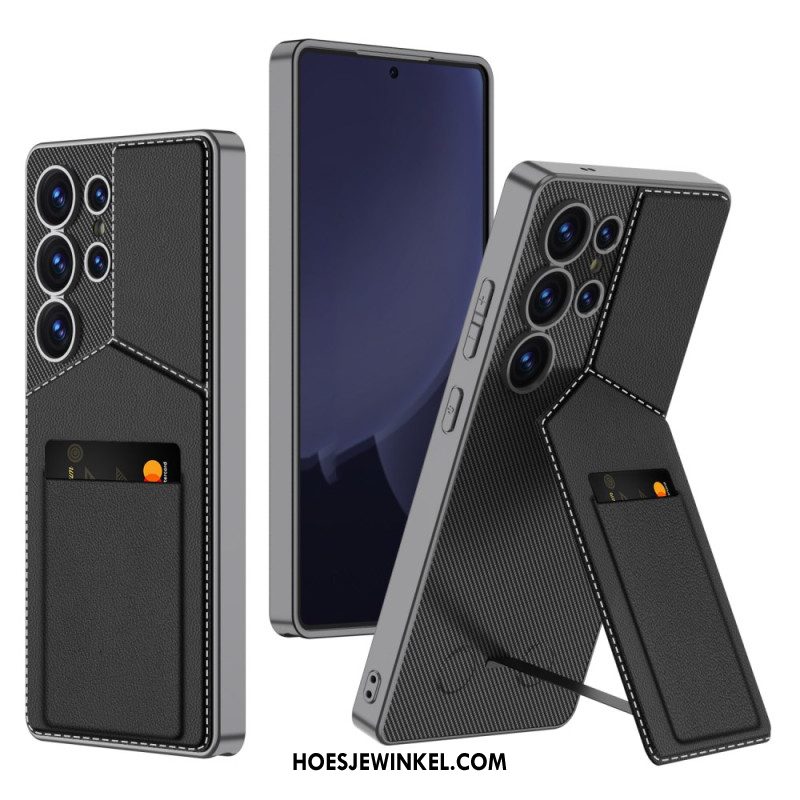Hoesje Voor Samsung Galaxy S25 Ultra 5g Gkk Kaarthouder En Standaard