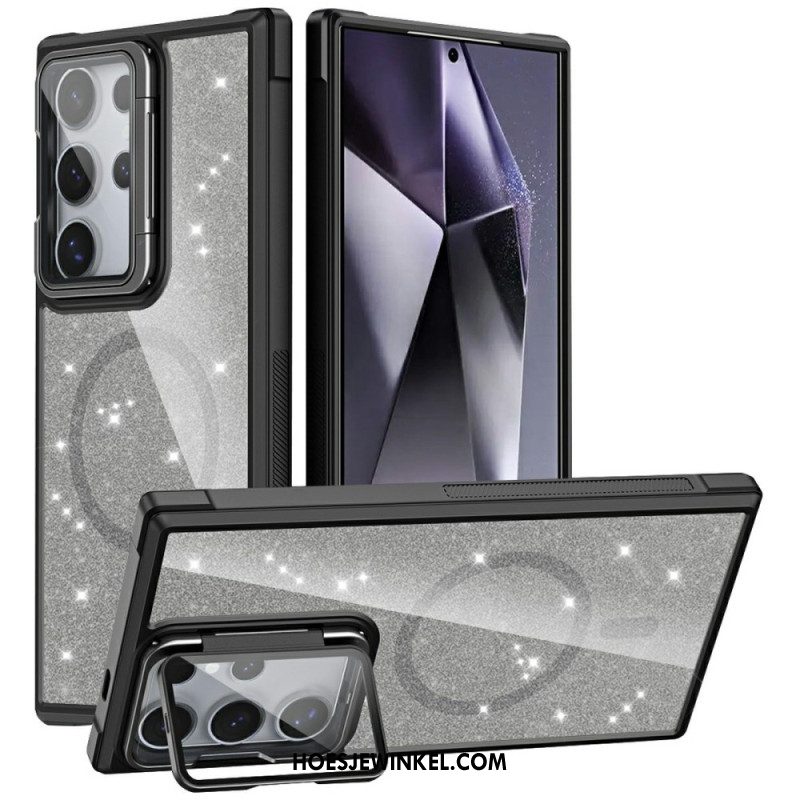 Hoesje Voor Samsung Galaxy S25 Ultra 5g Glitter Met Ingebouwde Standaard