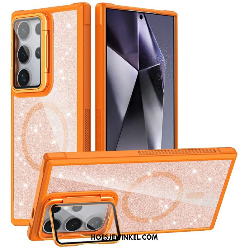 Hoesje Voor Samsung Galaxy S25 Ultra 5g Glitter Met Ingebouwde Standaard