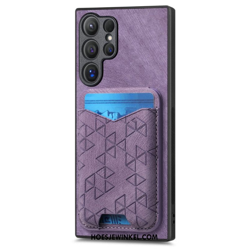 Hoesje Voor Samsung Galaxy S25 Ultra 5g Kaarthouder En -standaard Met Print