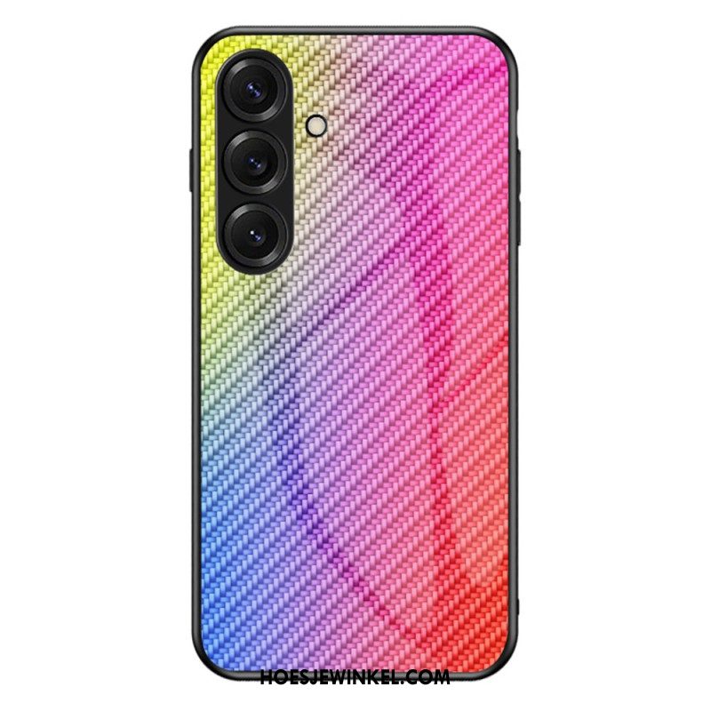Hoesje Voor Samsung Galaxy S26 Plus Gehard Glas Van Koolstofvezel