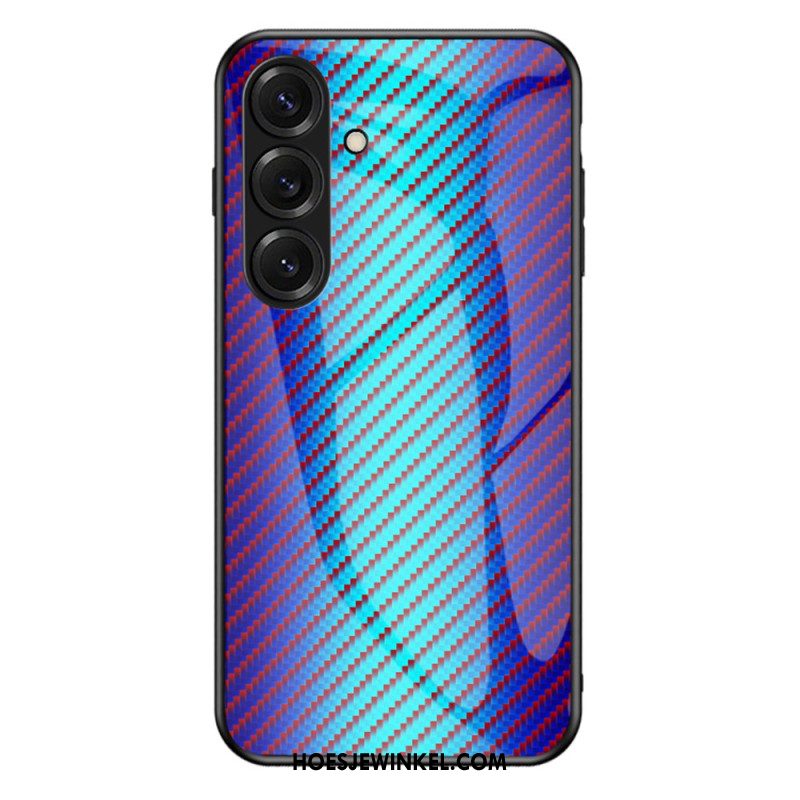 Hoesje Voor Samsung Galaxy S26 Plus Gehard Glas Van Koolstofvezel
