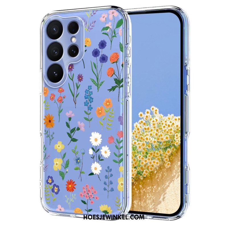 Hoesje Voor Samsung Galaxy S26 Ultra Vlinders En Bloemen