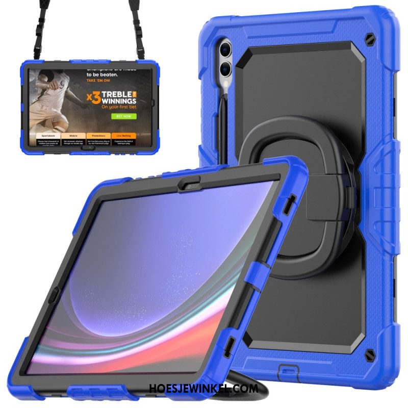 Hoesje Voor Samsung Galaxy Tab S10 Plus Ultra-bestendige Bescherming Met Stylushouder En Schouderriem