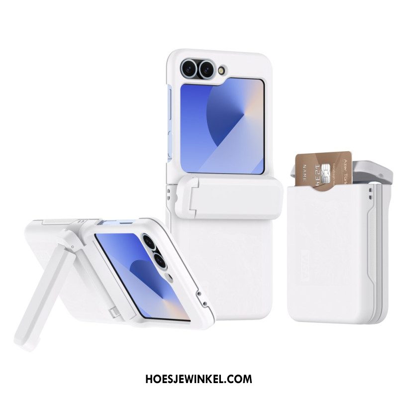 Hoesje Voor Samsung Galaxy Z Flip 7 Fe Ingebouwde Standaard En Kaarthouder