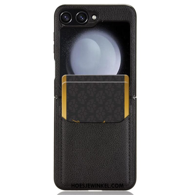 Hoesje Voor Samsung Galaxy Z Flip 7 Fe Kaarthouder Met Lychee-textuur