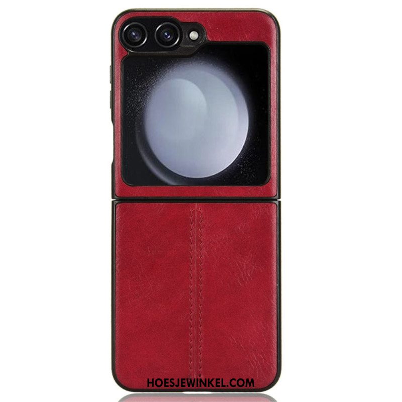 Hoesje Voor Samsung Galaxy Z Flip 7 Fe Kunstleren Stiksels