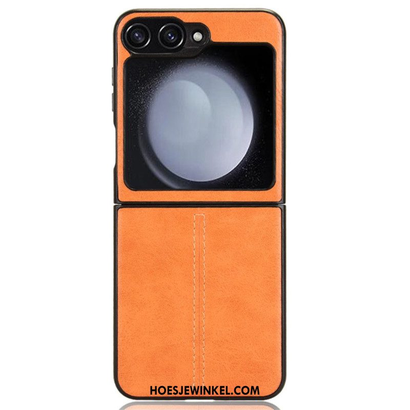 Hoesje Voor Samsung Galaxy Z Flip 7 Fe Kunstleren Stiksels