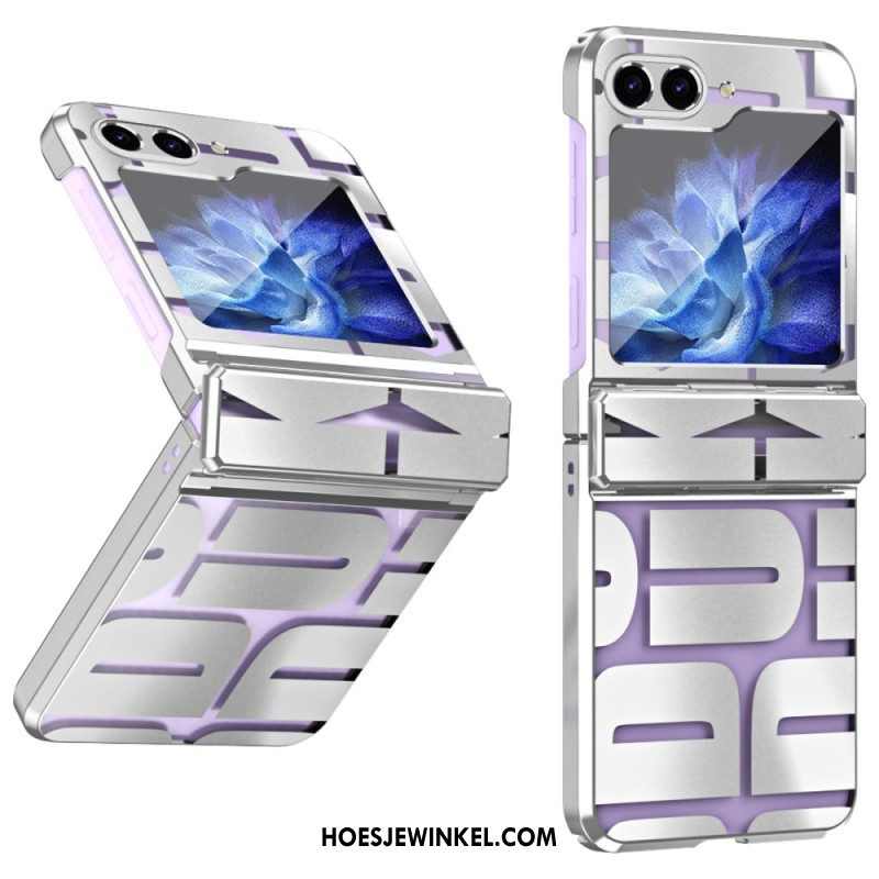 Hoesje Voor Samsung Galaxy Z Flip 7 Fe Letters Met Gehard Glazen Folie
