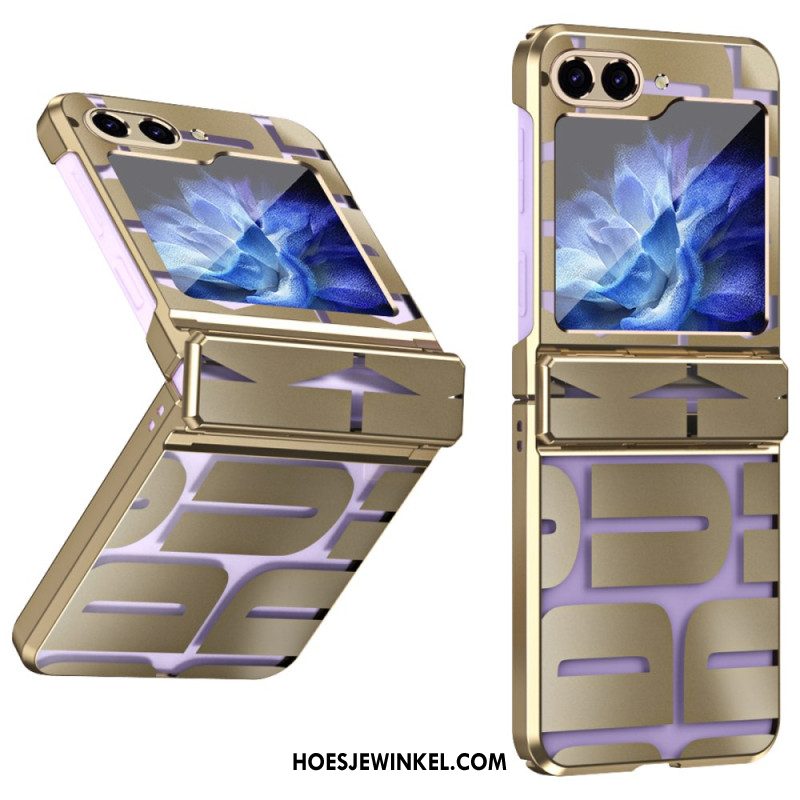 Hoesje Voor Samsung Galaxy Z Flip 7 Fe Letters Met Gehard Glazen Folie