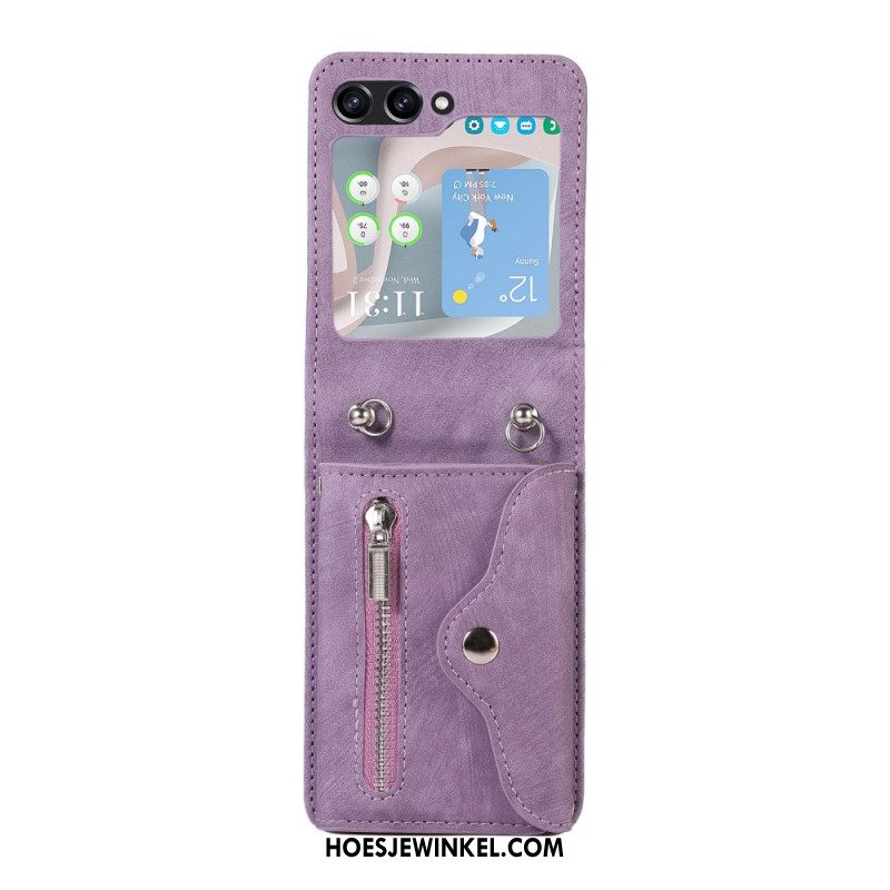 Hoesje Voor Samsung Galaxy Z Flip 7 Fe Portemonnee En Schouderband