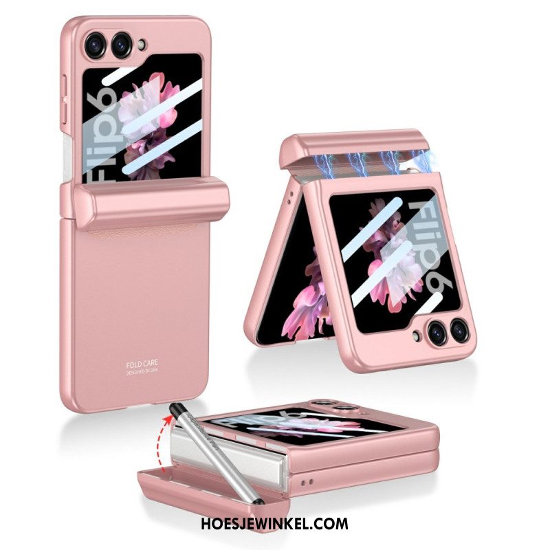 Hoesje Voor Samsung Galaxy Z Flip 7 Fe Stylus En Magnetisch Scharnier