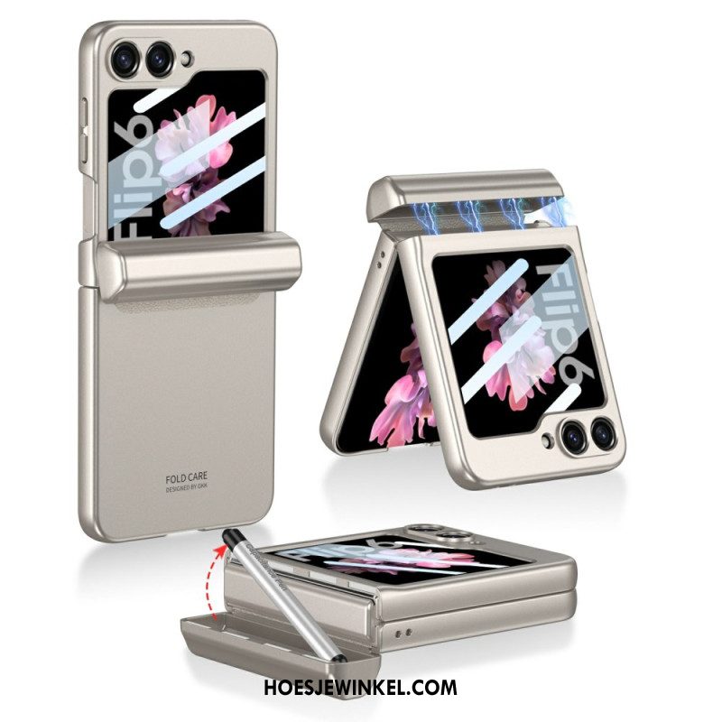 Hoesje Voor Samsung Galaxy Z Flip 7 Fe Stylus En Magnetisch Scharnier