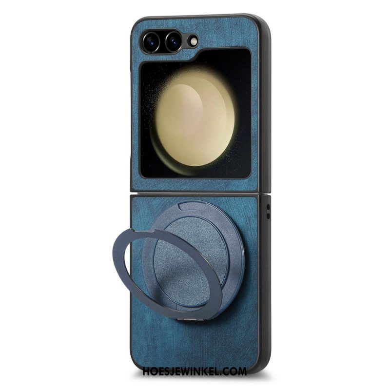 Hoesje Voor Samsung Galaxy Z Flip 7 Fe Suède-effect Met Draaibare Standaard