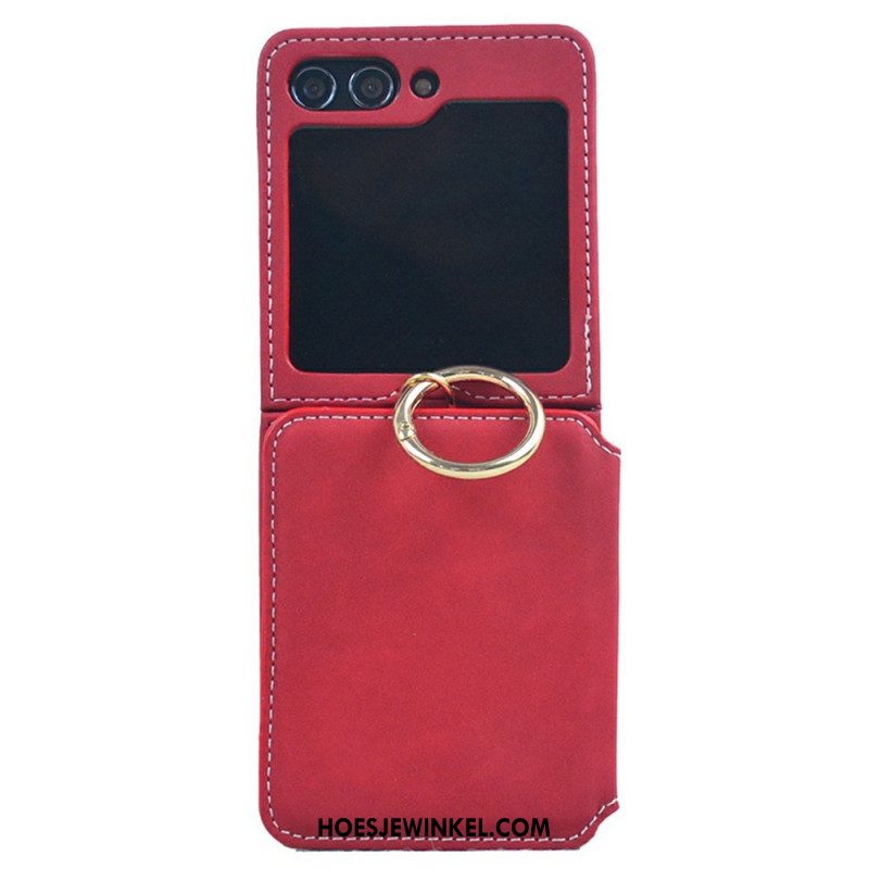 Hoesje Voor Samsung Galaxy Z Flip 7 Kaarthouder En Afneembare Ketting