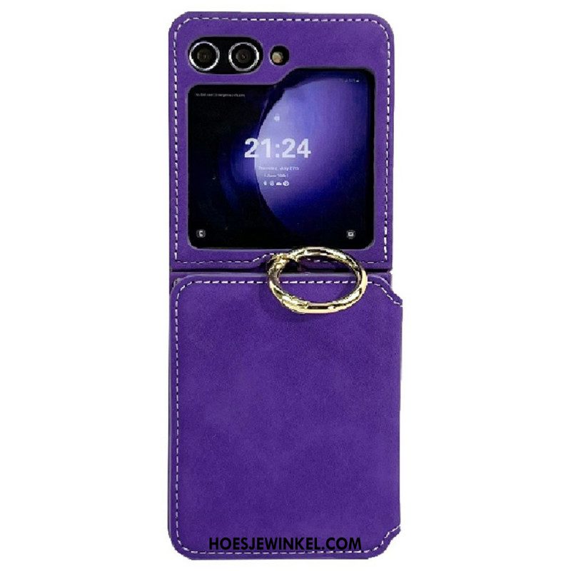 Hoesje Voor Samsung Galaxy Z Flip 7 Kaarthouder En Afneembare Ketting
