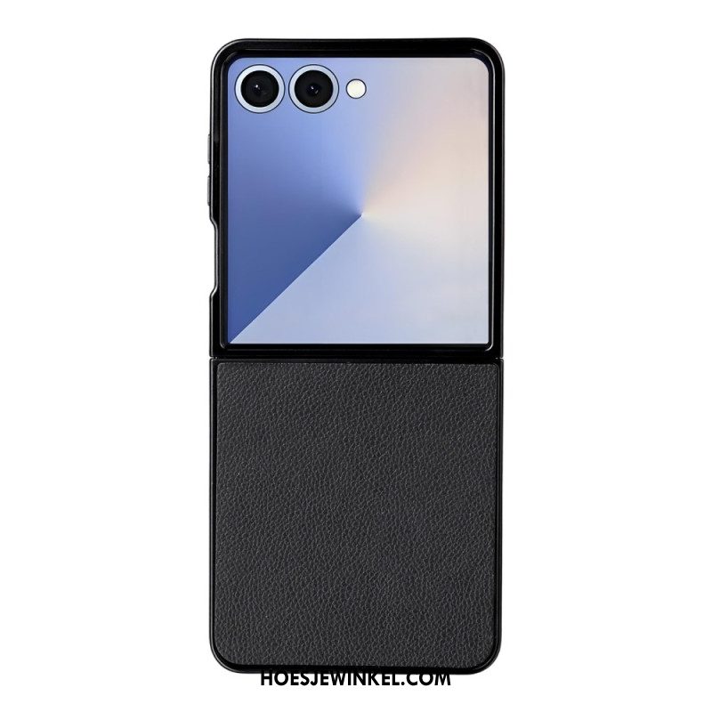 Hoesje Voor Samsung Galaxy Z Flip 7 Leerstructuur