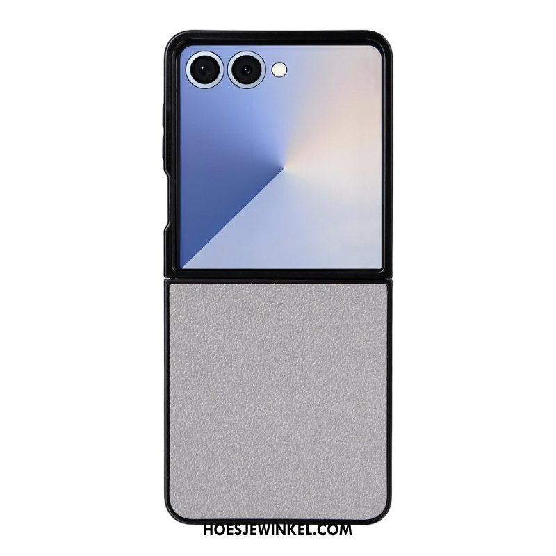 Hoesje Voor Samsung Galaxy Z Flip 7 Leerstructuur