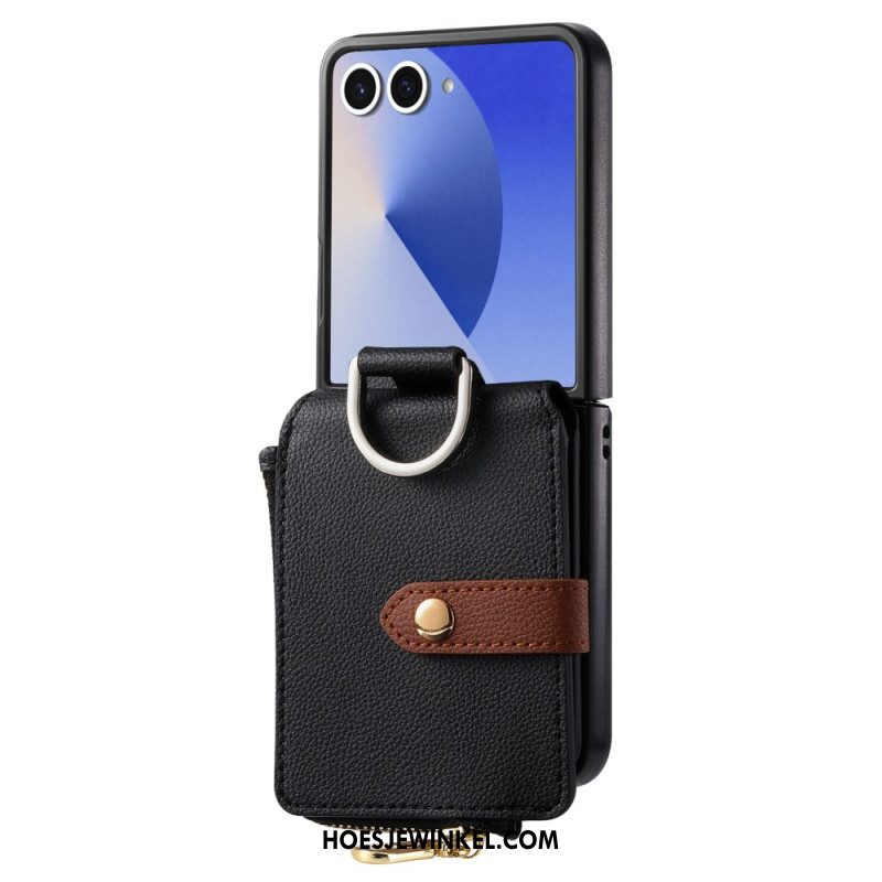 Hoesje Voor Samsung Galaxy Z Flip 7 Muntportemonnee En Ringhouder