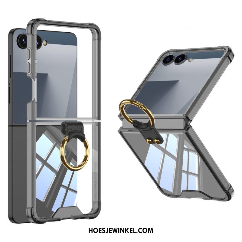 Hoesje Voor Samsung Galaxy Z Flip 7 Ringhouder En Schokbestendige Bescherming