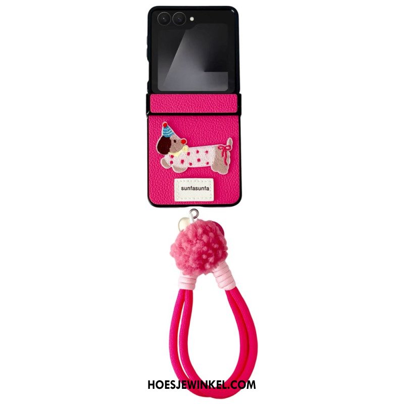 Hoesje Voor Samsung Galaxy Z Flip 7 Scharnierbeschermer En Band