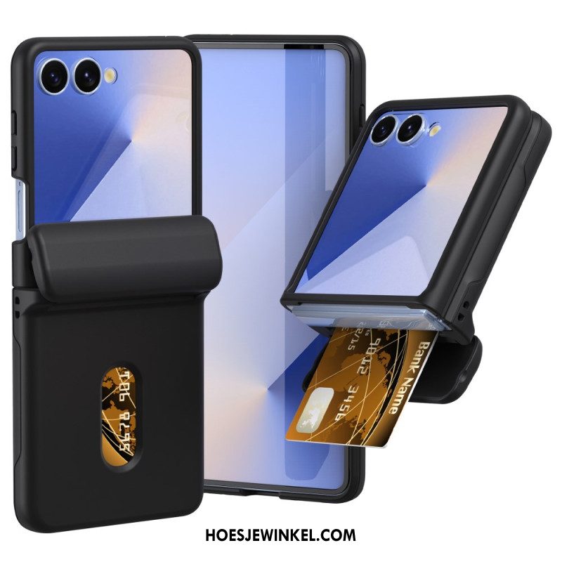 Hoesje Voor Samsung Galaxy Z Flip 7 Veerscharnier En Kaarthouder