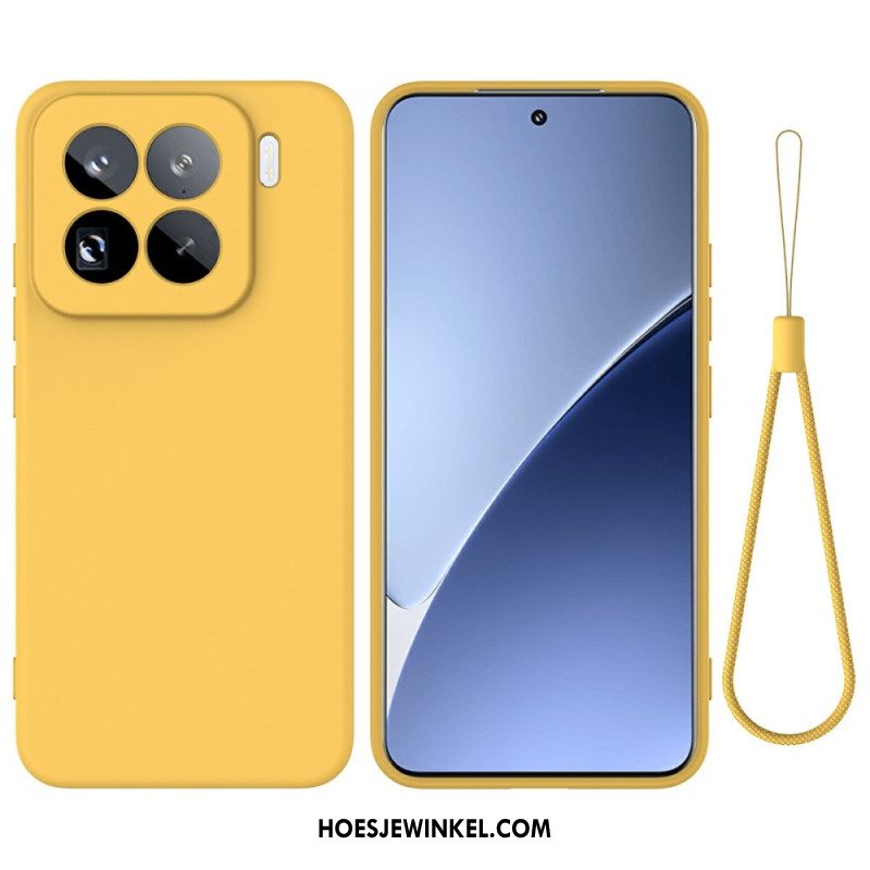 Hoesje Voor Xiaomi 15 Pro Sleutelkoord Van Vloeibare Siliconen