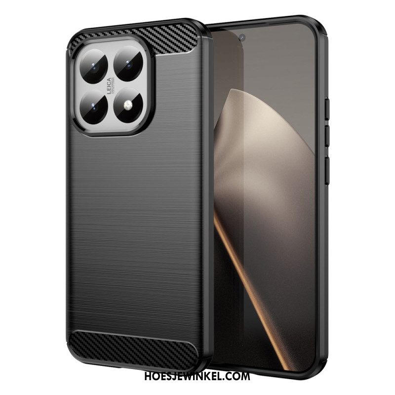 Hoesje Voor Xiaomi 15t Geborsteld Koolstofvezel