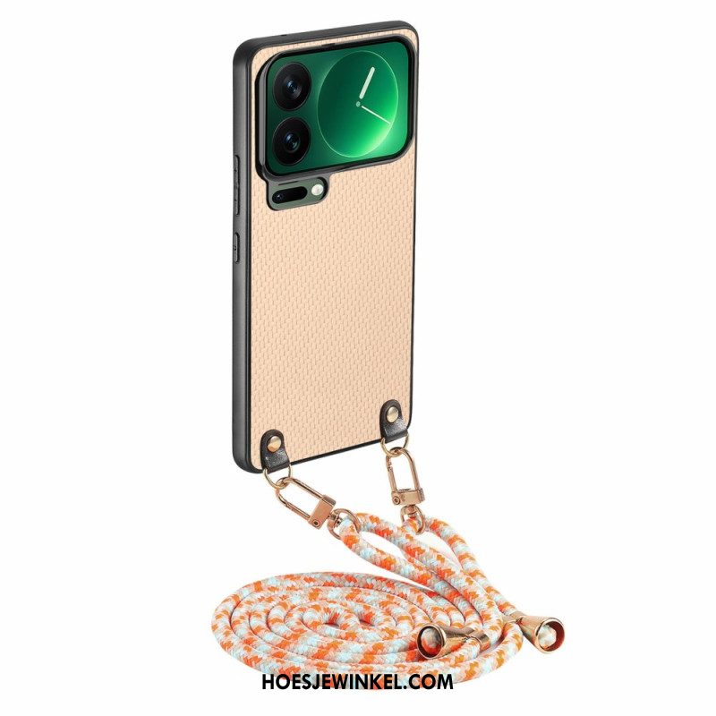 Hoesje Voor Xiaomi 17 Pro Koolstofvezeltextuur