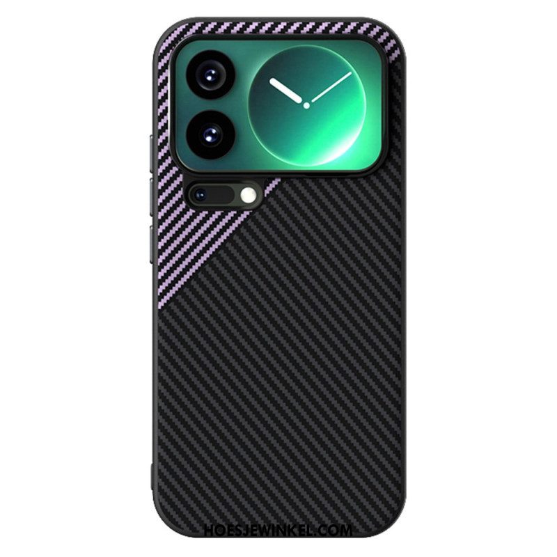 Hoesje Voor Xiaomi 17 Pro Max Abeel Carbon Fiber Magnetische Sluiting