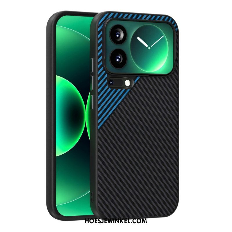 Hoesje Voor Xiaomi 17 Pro Max Abeel Carbon Fiber Magnetische Sluiting