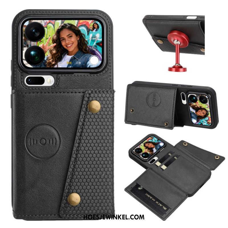 Hoesje Voor Xiaomi 17 Pro Max Kaarthouder Met Leerlook