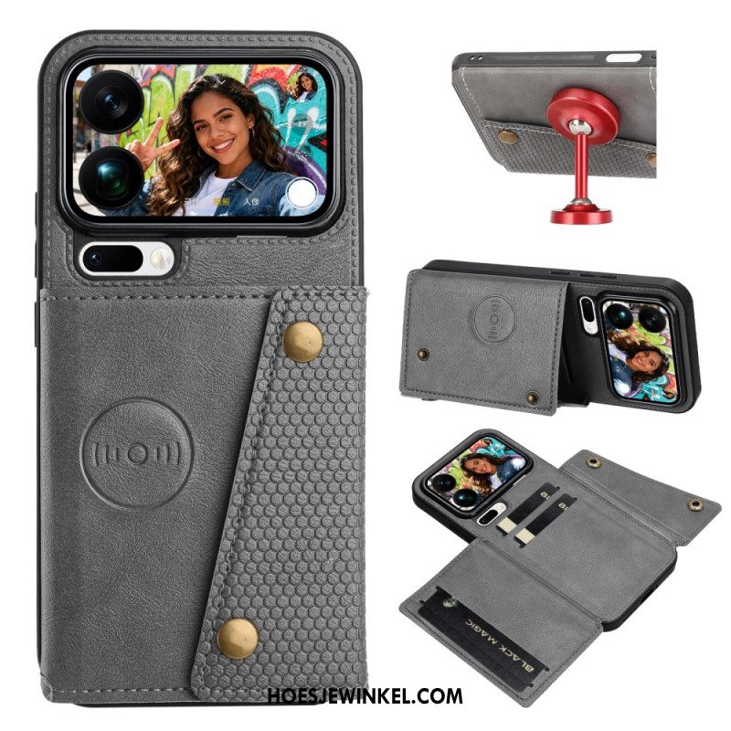 Hoesje Voor Xiaomi 17 Pro Max Kaarthouder Met Leerlook