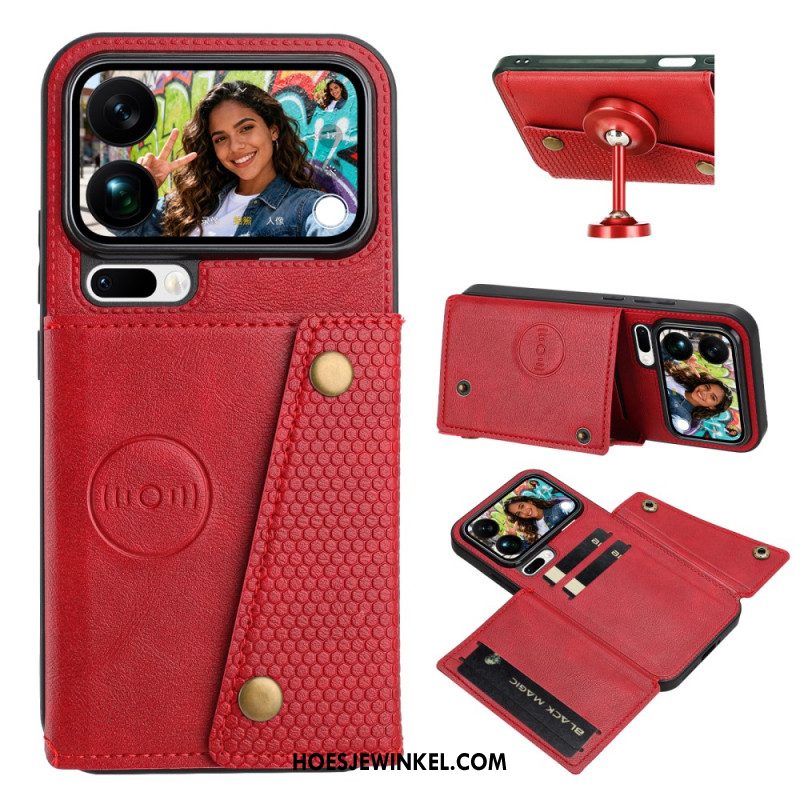 Hoesje Voor Xiaomi 17 Pro Max Kaarthouder Met Leerlook