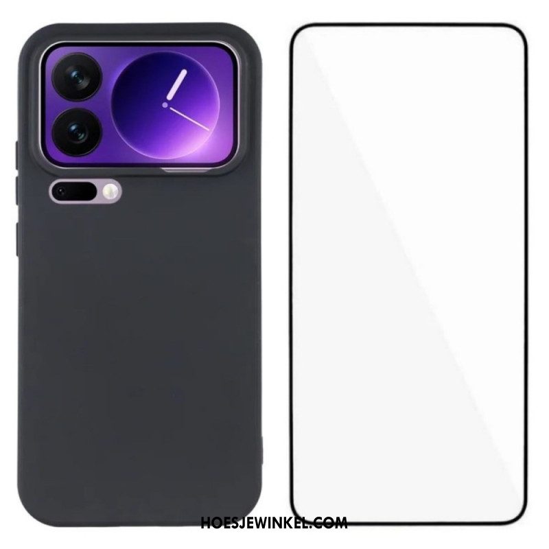 Hoesje Voor Xiaomi 17 Pro Max Siliconen Met Schermbeschermer