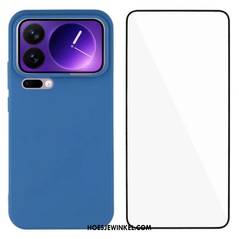 Hoesje Voor Xiaomi 17 Pro Max Siliconen Met Schermbeschermer