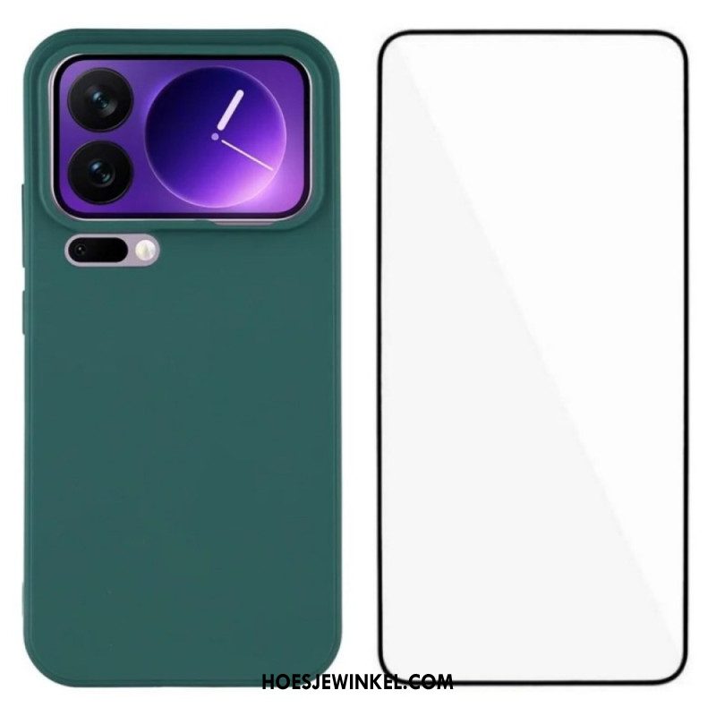 Hoesje Voor Xiaomi 17 Pro Max Siliconen Met Schermbeschermer