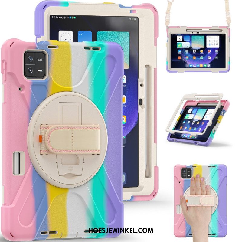 Hoesje Voor Xiaomi Pad 6 Pro Schouderband Met X-design