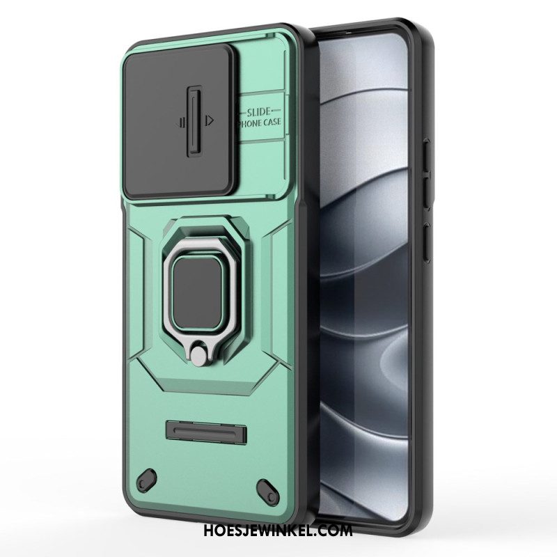 Hoesje Voor Xiaomi Redmi Note 14 5g Multifunctioneel Met Houder En Lensbeschermer