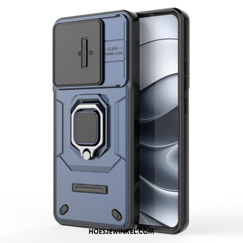 Hoesje Voor Xiaomi Redmi Note 14 5g Multifunctioneel Met Houder En Lensbeschermer